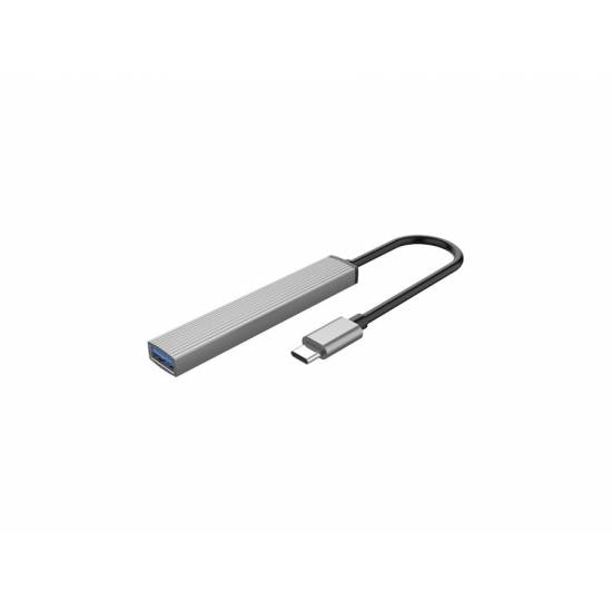 Hub USB-C -> USB 3.1 x3 czytnik microSD alu Orico AH-12F-GY-BP