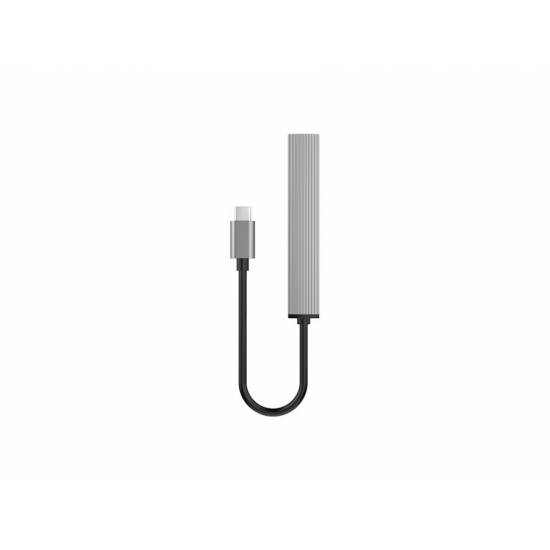 Hub USB-C -> USB 3.1 x3 czytnik microSD alu Orico AH-12F-GY-BP
