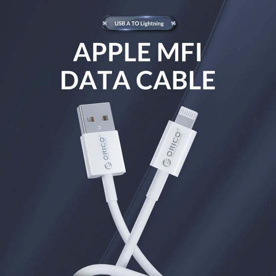 Kabel USB Lightning MFi 18W 1m Orico AL01-10-WH-BP