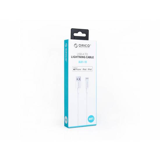 Kabel USB Lightning MFi 18W 1m Orico AL01-10-WH-BP