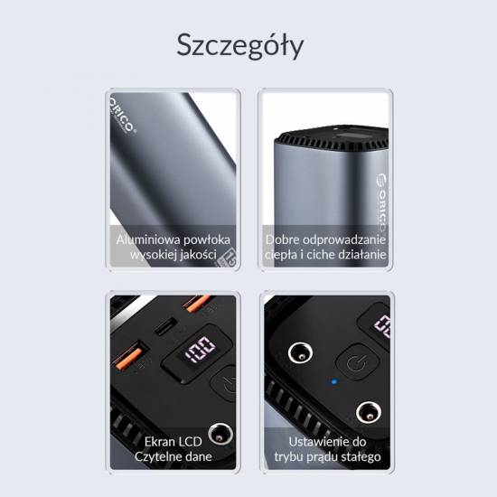 Stacja ładująca 150W 39000mAh Orico AT150-EU-GY-BP