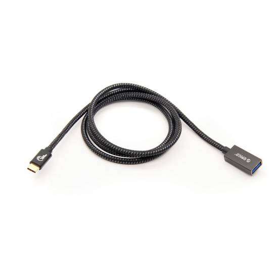 Kabel USB C - USB A żeński 10Gbps PD 60W Orico CAF31-10-BK-BP