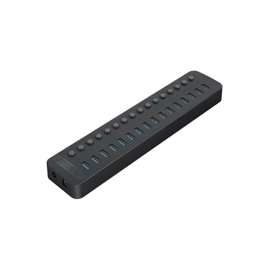 Hub USB-A 3.0 x16 z wyłącznikami portów 5Gbps Orico CT2U3-16AB-EU-BK-BP