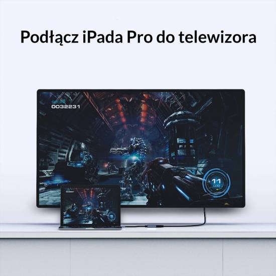Adapter USB-C -> HDMI 2.0 aluminium 4K@60Hz Orico CTH-GY-BP