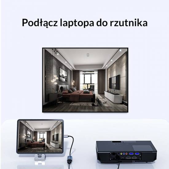 Adapter USB-C -> HDMI 2.0 aluminium 4K@60Hz Orico CTH-GY-BP