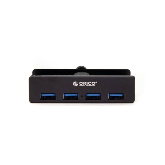 Hub USB 3.0 x 4 biurkowy z uchwytem ORICO MH4PU-P-BK-BP aktywny aluminium czarny