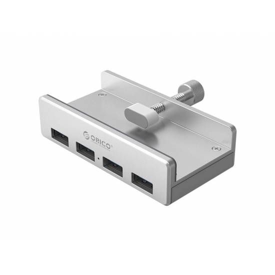 Hub USB 3.0 x 4 biurkowy z uchwytem ORICO MH4PU-P-SV-BP aktywny aluminium