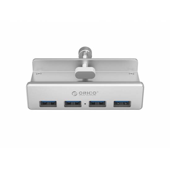 Hub USB 3.0 x 4 biurkowy z uchwytem ORICO MH4PU-P-SV-BP aktywny aluminium