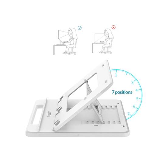 Podstawka pod laptop składana Orico NSN-C1-WH-BP biała