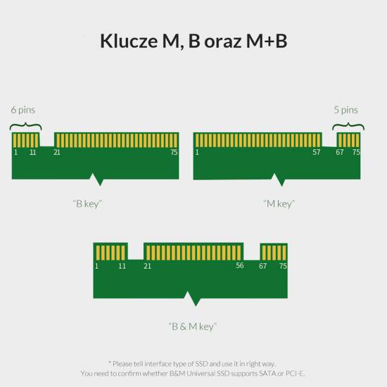 Karta PCI express na M.2 NVMe i M.2 SATA Orico PDM2-BP