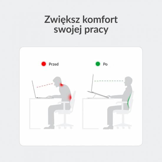 Podstawka pod laptop składana aluminium srebrna Orico PFB-A2-SV-BP