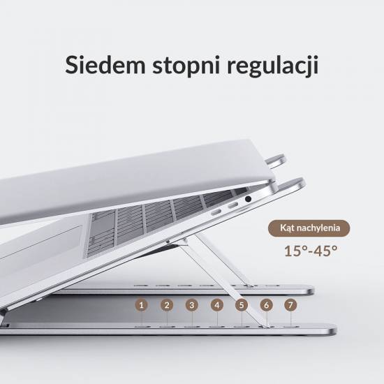 Podstawka pod laptop składana aluminium srebrna Orico PFB-A2-SV-BP