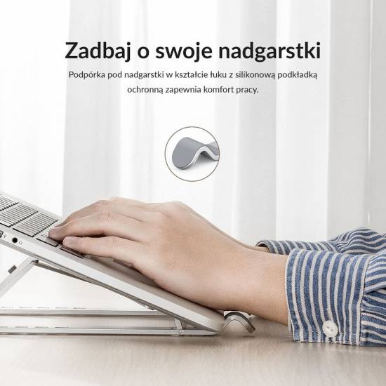 Podstawka pod laptop składana aluminium srebrna Orico PFB-A2-SV-BP
