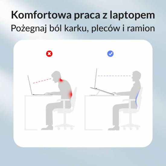 Podstawka pod laptop składana aluminium czarna Orico PFB-A24-BK-BP