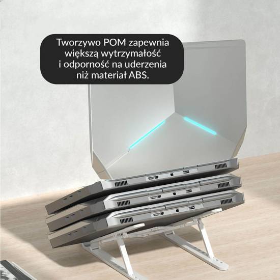 Podstawka pod laptop składana aluminium czarna Orico PFB-A24-BK-BP