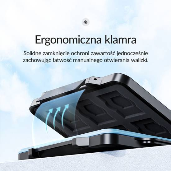 Etui na karty pamięci 6 x SD 4 x microSD 1 x CF Orico PHCD-6-BK-BP pancerne