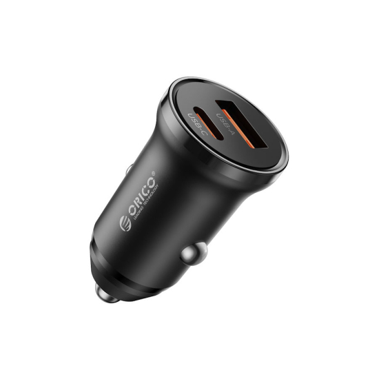 Ładowarka samochodowa PD 65W USB-C USB-A Orico PM-65-1A1C-BK-EP