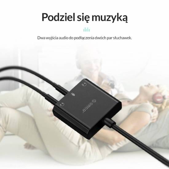 Karta dźwiękowa na USB 3 porty Orico SKT3-BK-BP