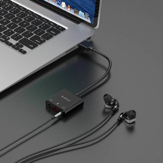 Karta dźwiękowa na USB 3 porty Orico SKT3-BK-BP