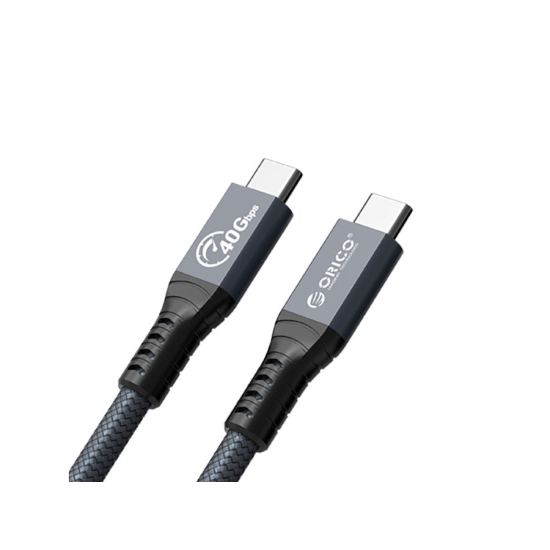 Kabel USB C Thunderbolt 4 PD 100W 40Gbps 8K60Hz 2,0m Orico TBZ4-20-GY-BP