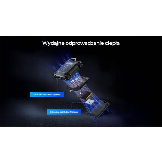 Obudowa SSD M.2 NVMe 2230 10Gbps USB-C metalowa wzmocniona Orico XAM2-G2-BK-BP