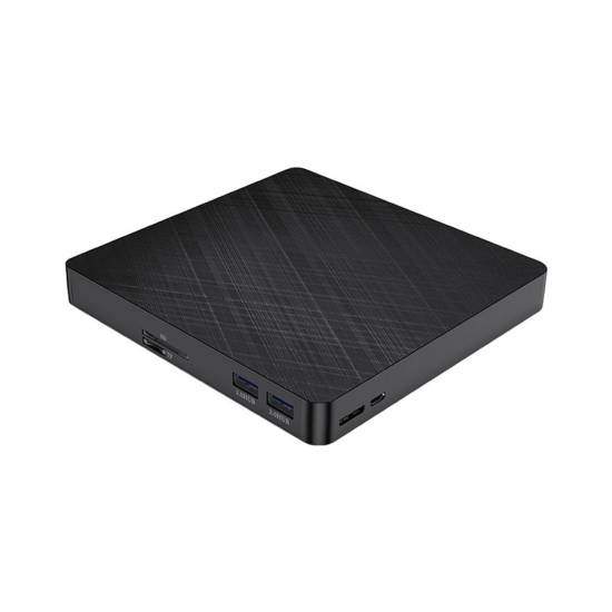 Nagrywarka CD/DVD USB 3.1/USB C czytnik kart SD i hub USB 3.0 x 2 ORICO czarna