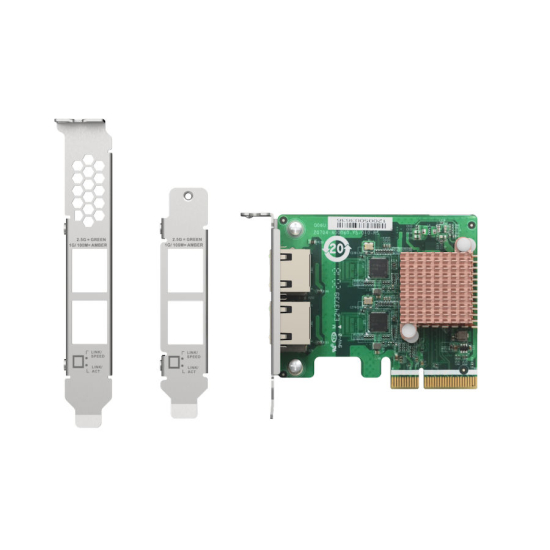 Karta PCI Express sieciowa 2.5Gbps 2-portowa QNAP QXG-2G2T-I225