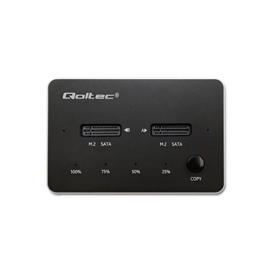 Stacja dokująca USB-C dyski 2x M.2 SATA NGFF Qoltec 50310