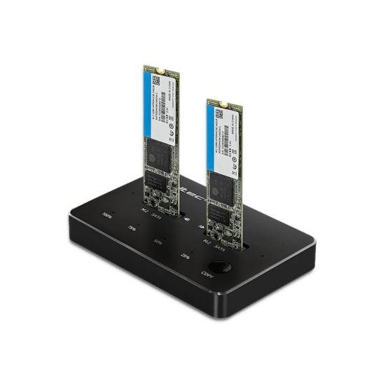 Stacja dokująca USB-C dyski 2x M.2 SATA NGFF Qoltec 50310