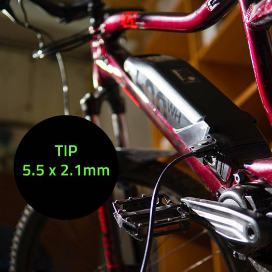 Ładowarka do roweru skutera elektrycznego 36V 42V 2A wtyk 5.5*2.1 wodoodporna szybka Qoltec 50332