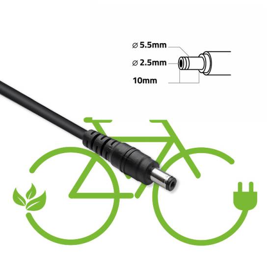 Ładowarka do roweru skutera elektrycznego 36V 42V 2A wtyk 5.5*2.5 wodoodporna szybka Qoltec 50333