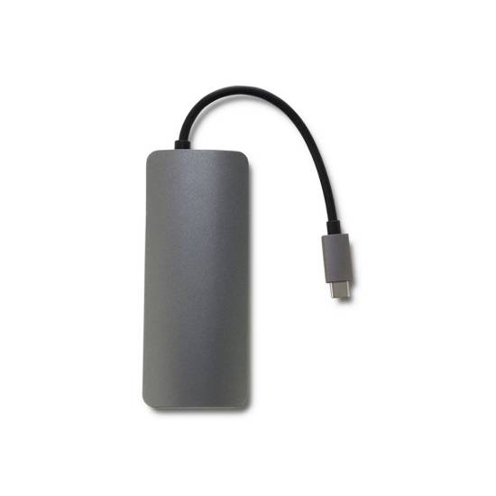 Hub USB-C -> USB 3.0 x1 Gigabit czytnik SD/micro SD HDMI Qoltec 50382