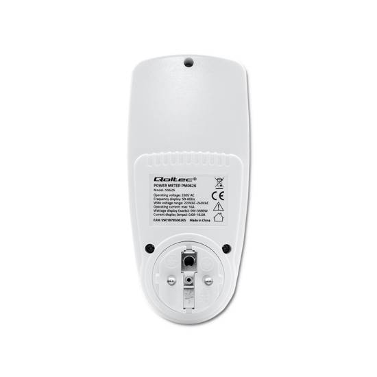 Licznik zużycia energii watomierz 3680W / 16A / LCD Qoltec 50626