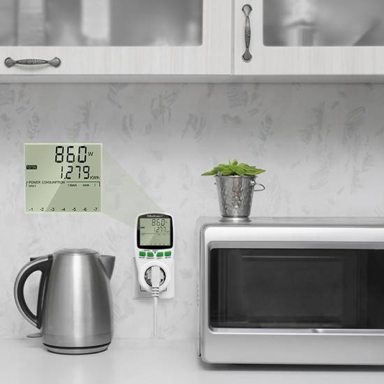 Licznik zużycia energii watomierz 3680W / 16A / LCD Qoltec 50627