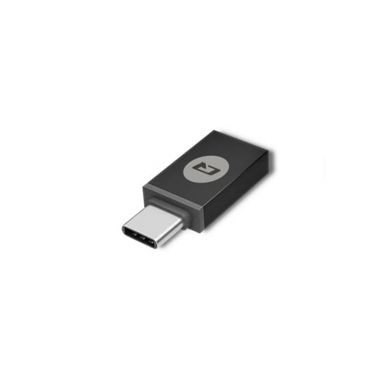 Czytnik USB do kart chipowych Qoltec 50632 + adapter USB-C