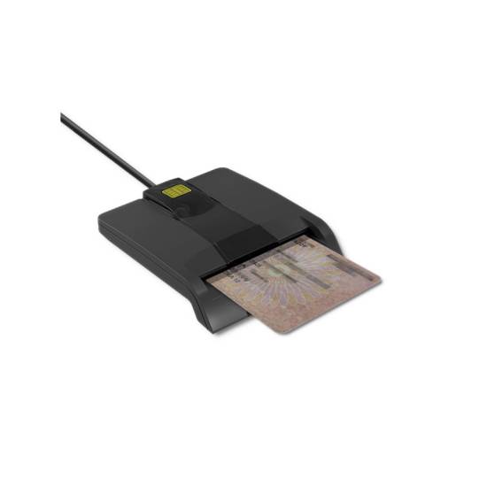 Czytnik do kart chipowych SCR-0634 USB 2.0 + adapter USB-C Qoltec 50634
