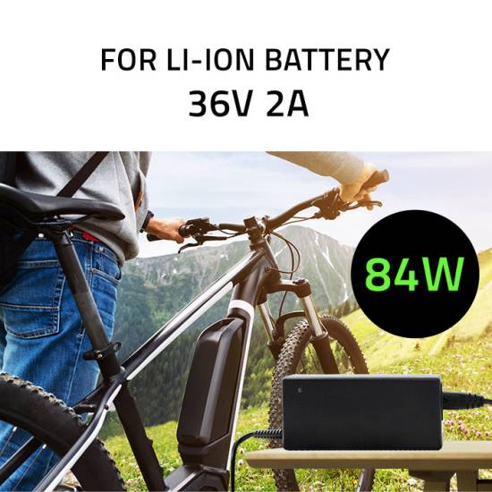 Ładowarka do roweru skutera elektrycznego 36V 42V 2A wtyk 5.5*2.5 Qoltec 50761