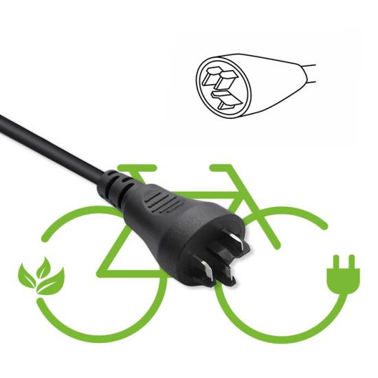 Ładowarka do roweru skutera elektrycznego 36V 42V 2A wtyk Bosch wodoodporna szybka Qoltec 50762
