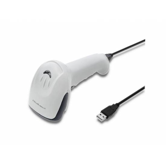 Czytnik kodów kreskowych 1D Qoltec 50865 USB biały