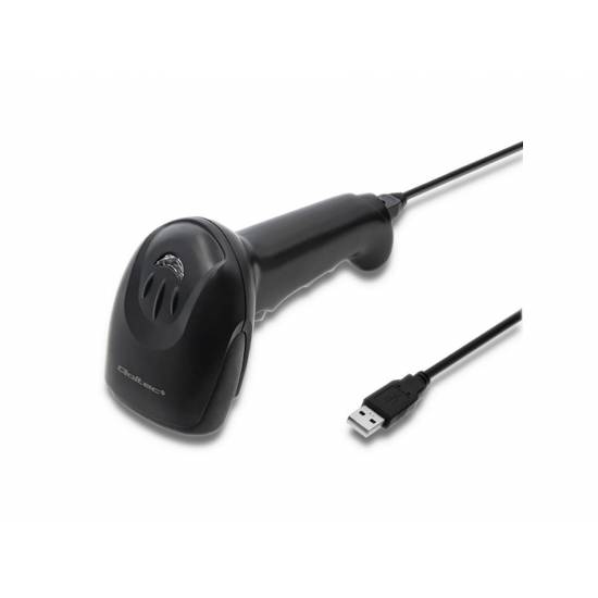 Czytnik kodów kreskowych 1D Qoltec 50866 USB czarny