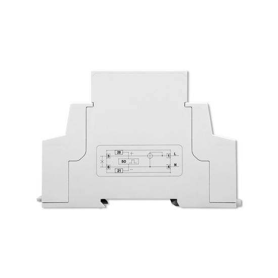 Licznik zużycia energii na szynę DIN jednofazowy 230V LCD 1P Slim Qoltec 50887