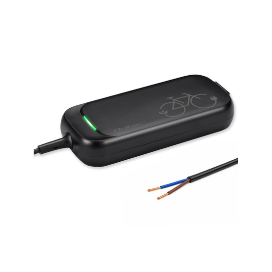 Ładowarka do roweru skutera elektrycznego 36V 42V 2A bez wtyczki wodoodporna Qoltec 51015