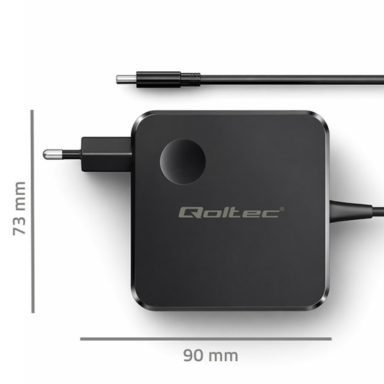 Ładowarka sieciowa GaN USB-C 100W 5-20V 3-5A Super Fast kabel 1,8m Qoltec 51779