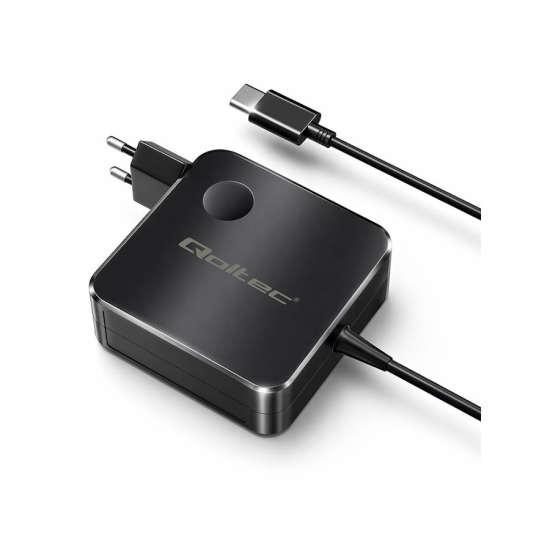 Ładowarka sieciowa GaN USB-C 100W 5-20V 3-5A Super Fast kabel 1,8m Qoltec 51779
