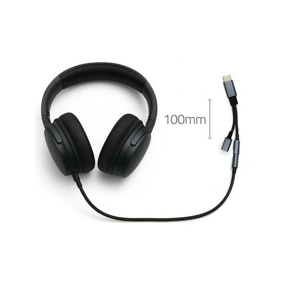 Adapter USB-C -> mini jack i Typ-C 15W Qoltec 51785