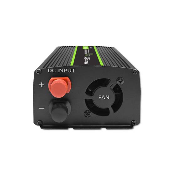 Przetwornica napięcia Monolith 600W / 1200W 12V na 230V Czysty Sinus Qoltec 51933