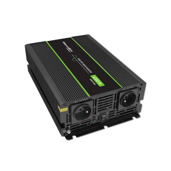 Przetwornica napięcia Monolith 2000W / 4000W 12V na 230V Czysty Sinus Qoltec 51935
