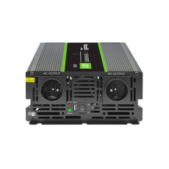 Przetwornica napięcia Monolith 2000W / 4000W 12V na 230V Czysty Sinus Qoltec 51935