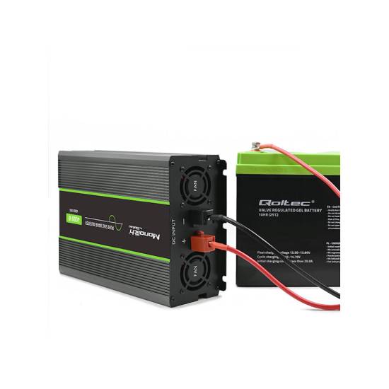 Przetwornica napięcia Monolith 2000W / 4000W 12V na 230V Czysty Sinus Qoltec 51935