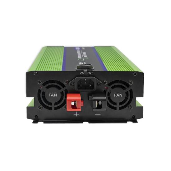 Przetwornica napięcia z ładowaniem baterii Monolith 1000W / 2000W 12V na 230V Czysty Sinus Qoltec 51942